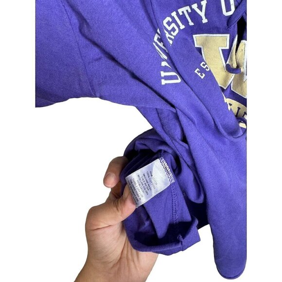 NWT Retro Brand University of Washington Huskies Tee Purple Small - Picture 3 of 4